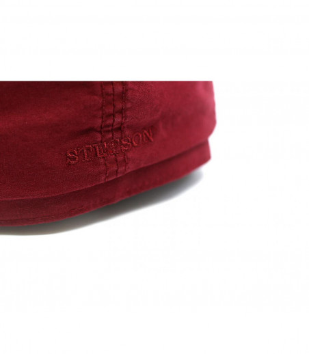 burgundy newsboy cap organic cot